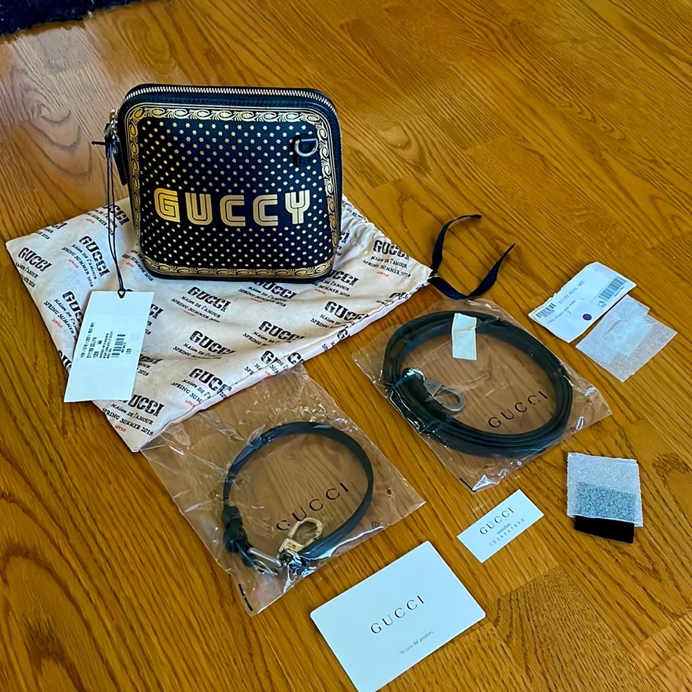 🚩SOLD Gucci GUCCY SEGA stars print crossbody bag